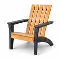 Adirondackstuhl aus Kiefernholz und recyceltem Kunststoff in Natur und Schwarz
