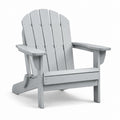 Adirondackstuhl aus grauem Kunststoff