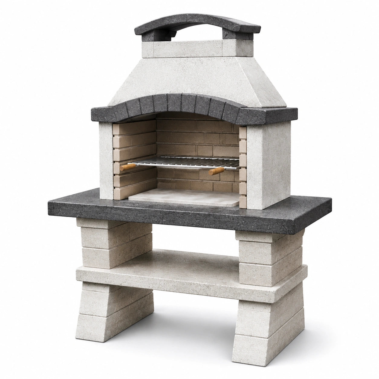 Steingrillkamin aus Beton, 180 cm