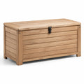 Massivholz Gartenbox mit Klappdeckel, 120x60x50 cm